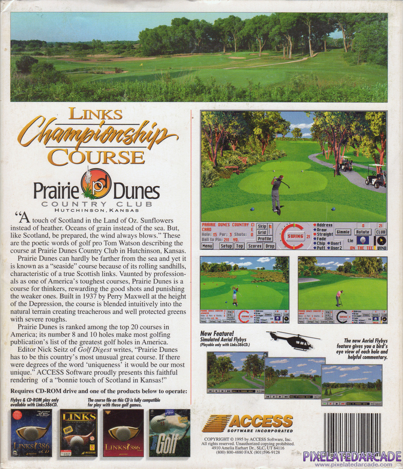 Links: Championship Course - Prairie Dunes Country Club Cover Art: 
