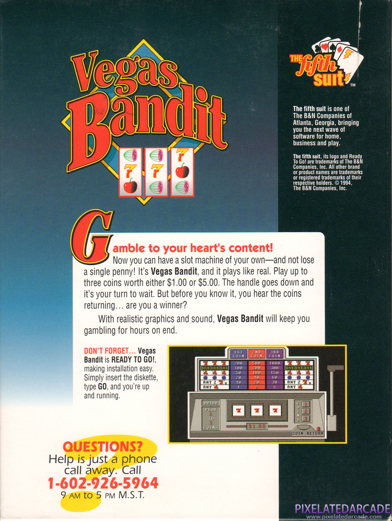 Vegas Bandit Cover Art: Vegas Bandit Cover Art: