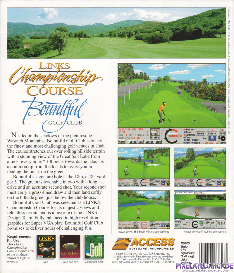 Links: Championship Course - Bountiful Golf Course Cover Art: 