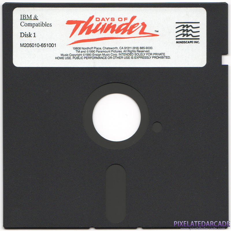 Days of Thunder Cover Art: Disk 1 of 2 Days of Thunder Cover Art: Disk 1 of 2