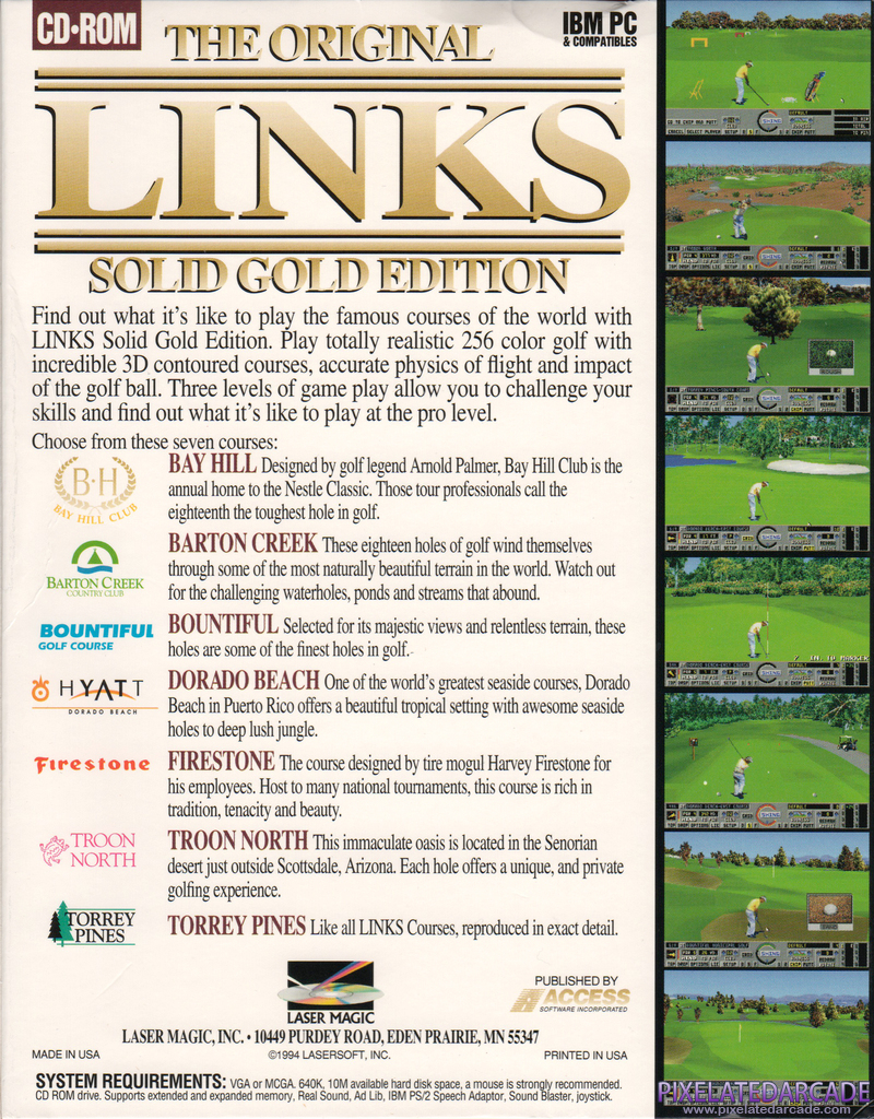 Original Links: Solid Gold Edition, The Cover Art: 
