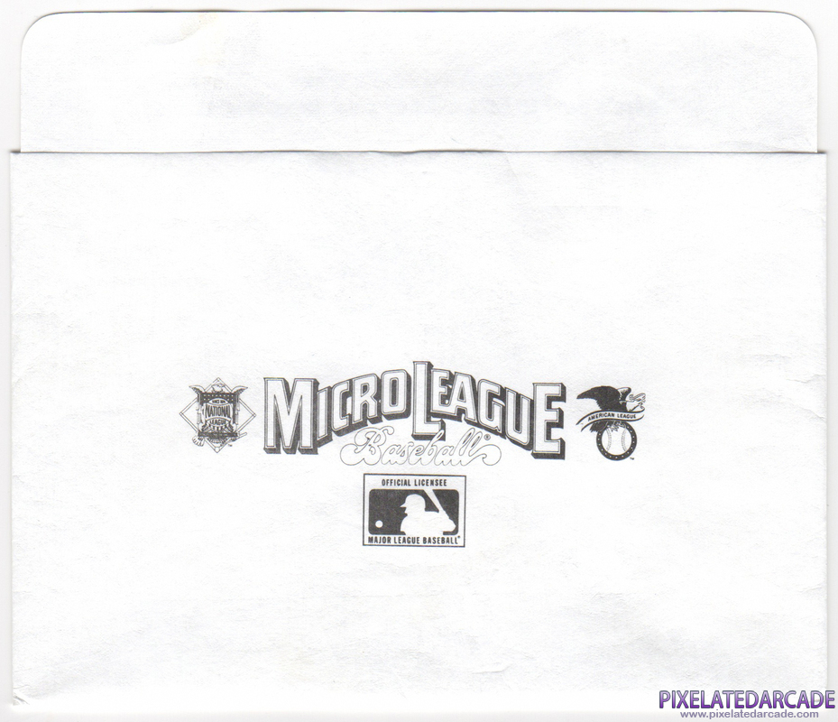 MicroLeague Baseball Cover Art: Front