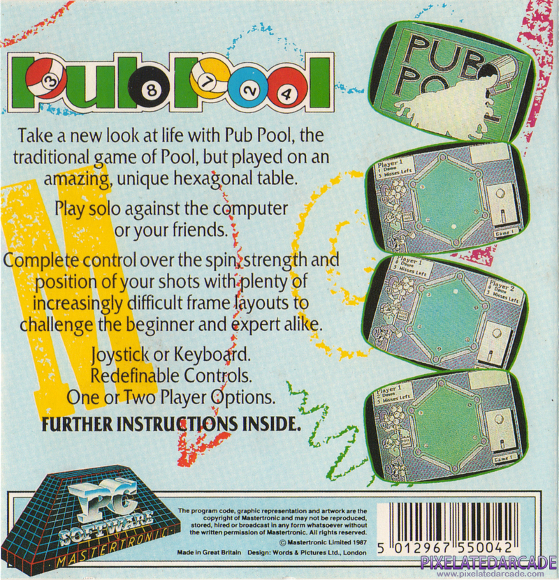 Pub Pool Cover Art: Pub Pool Cover Art: