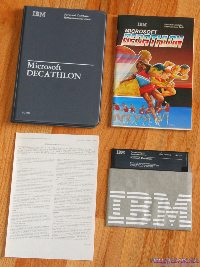 Olympic Decathlon Cover Art: Microsoft Decathlon box and contents Olympic Decathlon Cover Art: Microsoft Decathlon box and contents