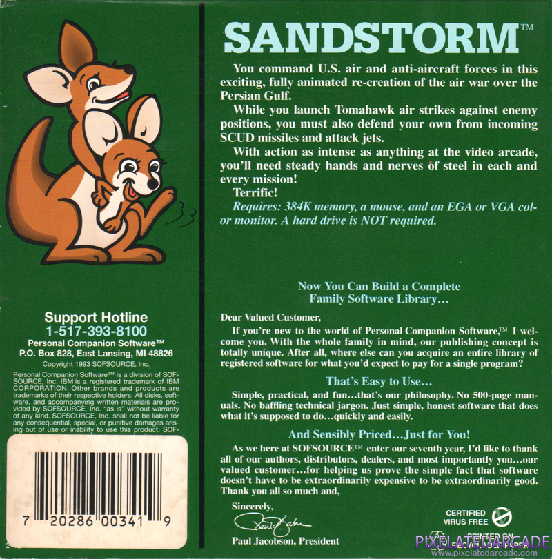 Sandstorm Cover Art: Sandstorm Cover Art: