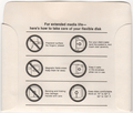 Disk Sleeve - Back