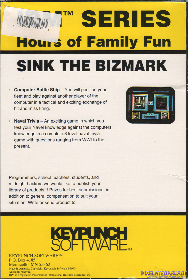 Sink the Bizmark Cover Art: Sink the Bizmark Cover Art: