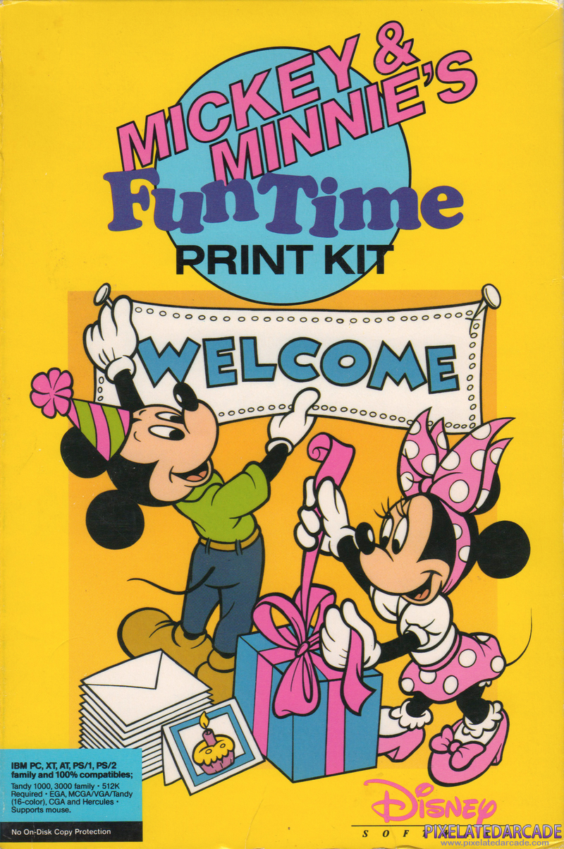 Mickey & Minnie's Fun Time Print Kit Cover Art: Mickey & Minnie's Fun Time Print Kit Cover Art: