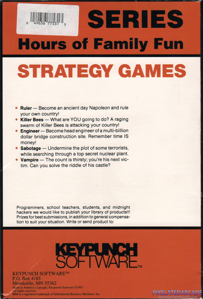 Strategy Games Cover Art: 