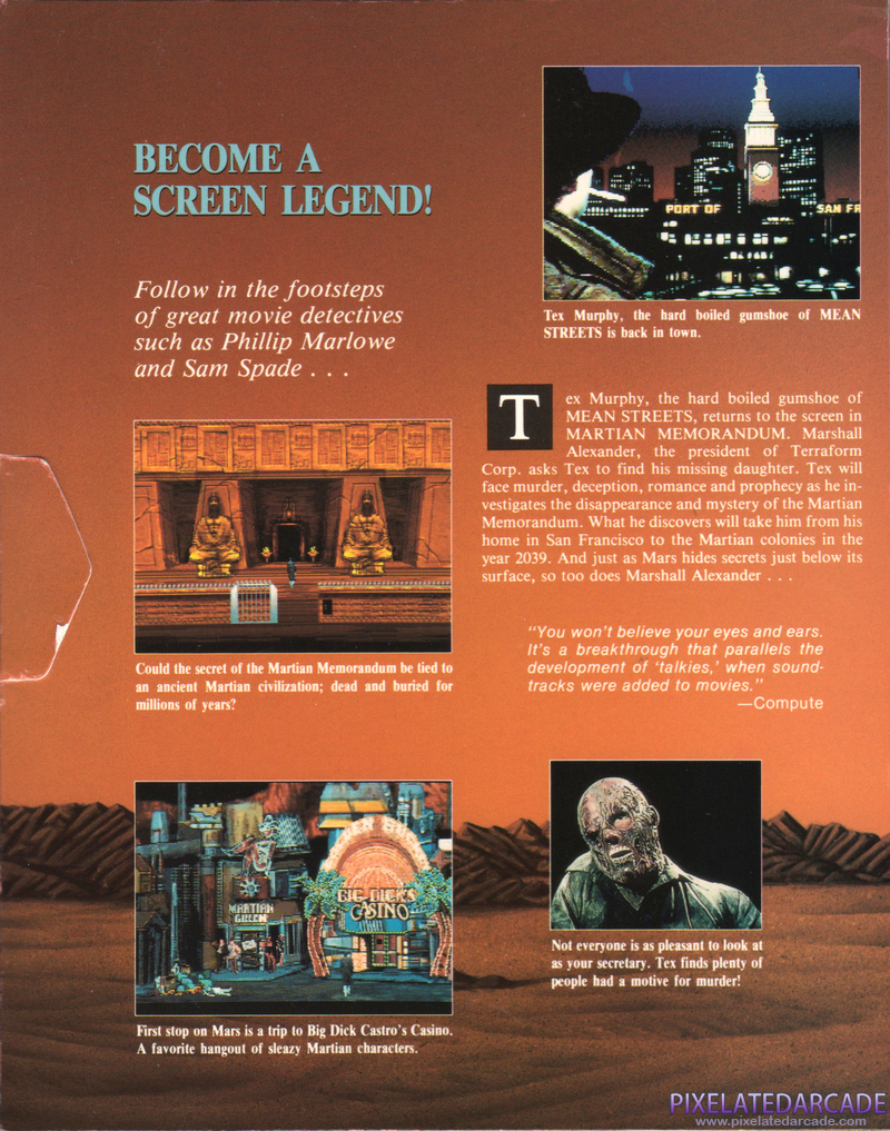 Martian Memorandum Cover Art: Left Side