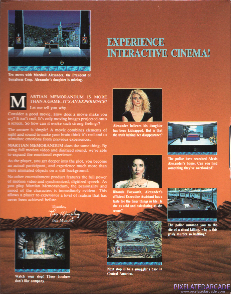 Martian Memorandum Cover Art: Right Side