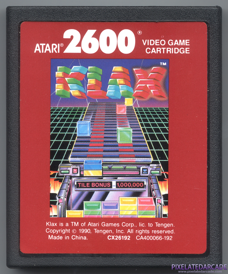 Klax Cover Art: Front Klax Cover Art: Front