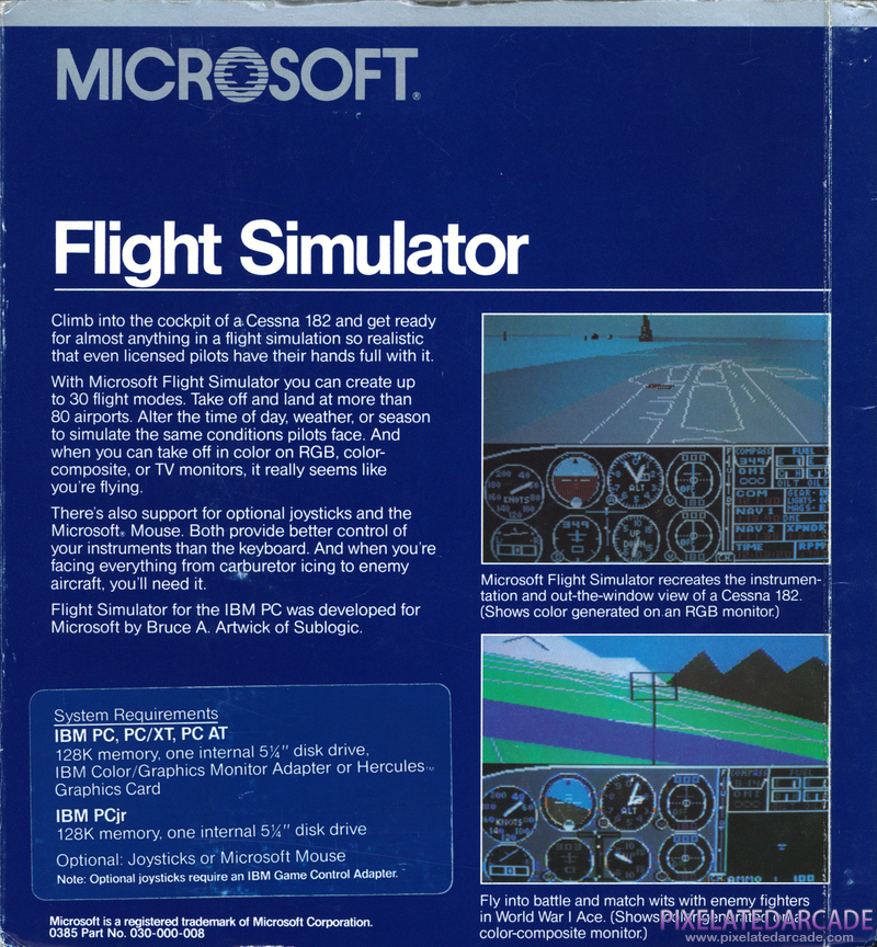Microsoft Flight Simulator (v2) Cover Art: Microsoft Flight Simulator (v2) Cover Art: