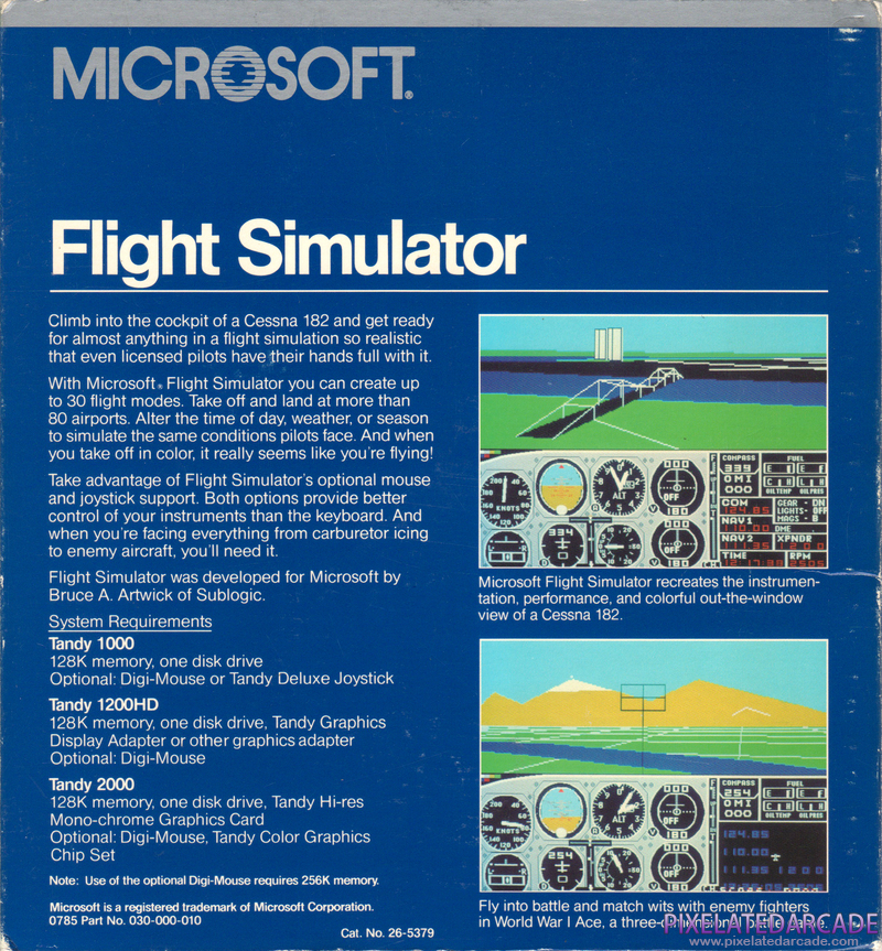 Microsoft Flight Simulator (v2) Cover Art: Microsoft Flight Simulator (v2) Cover Art: