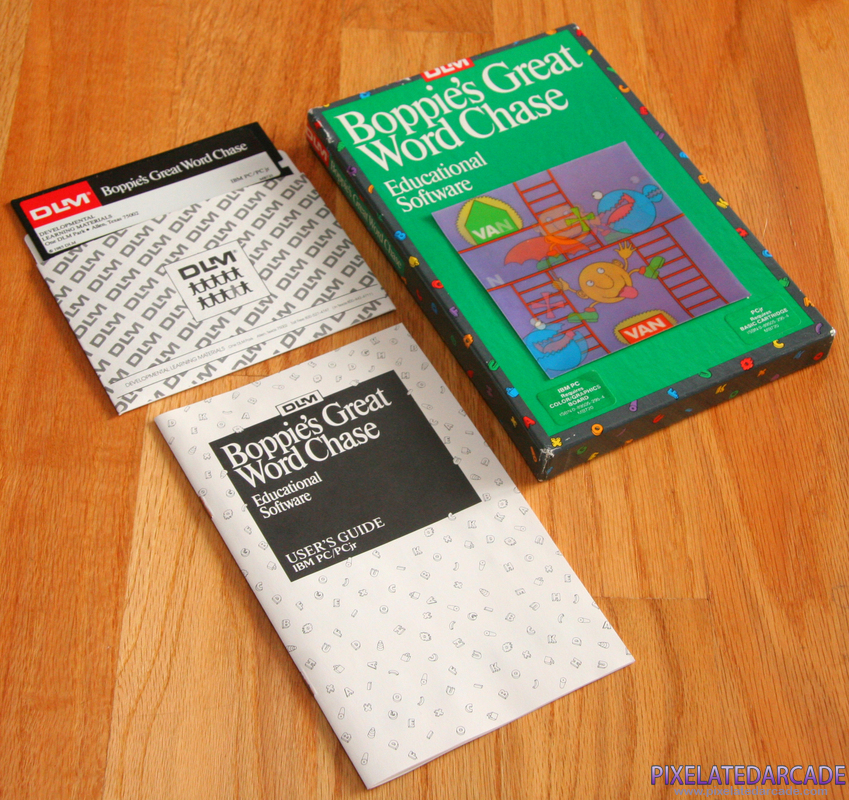 Boppie's Great Word Chase Cover Art: Box and contents