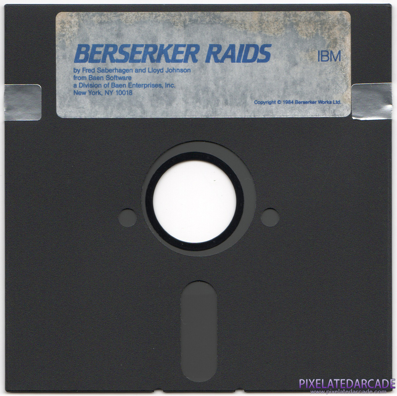 Berserker Raids Cover Art: IBM PC side Berserker Raids Cover Art: IBM PC side