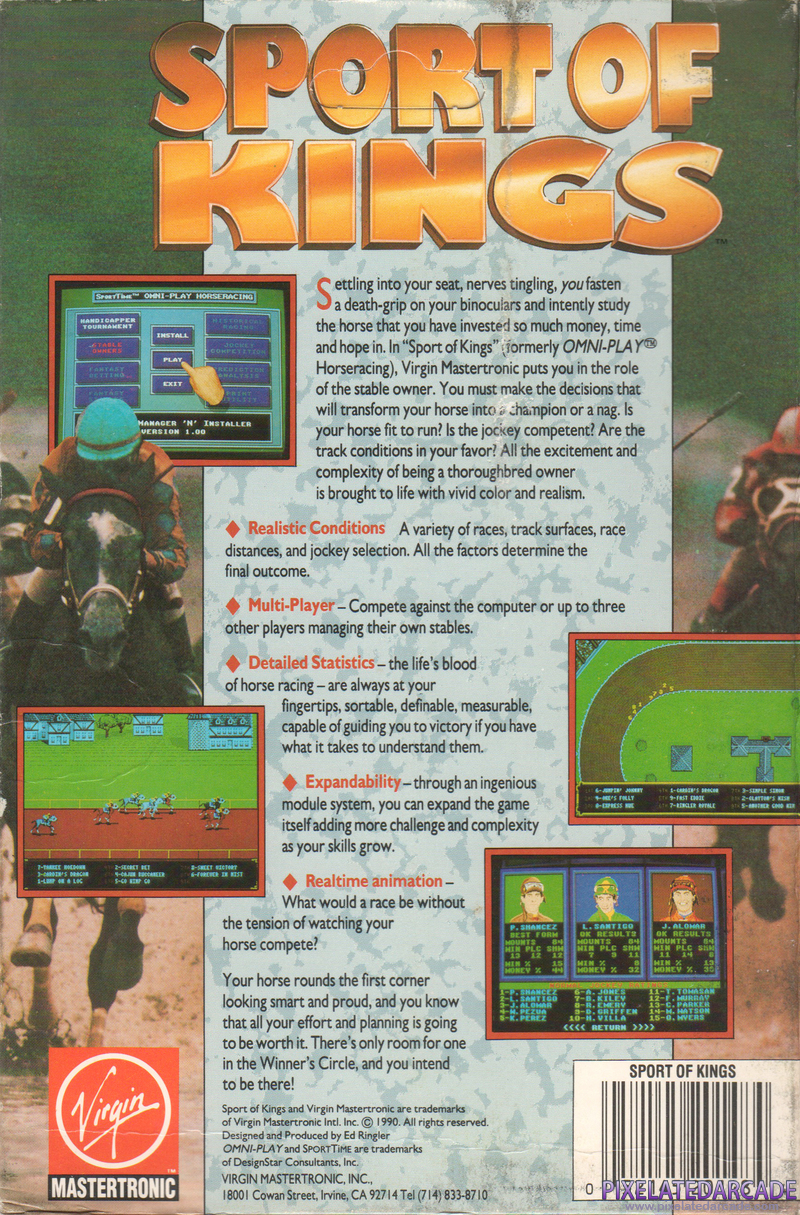 Omni-Play Horse Racing Cover Art: 