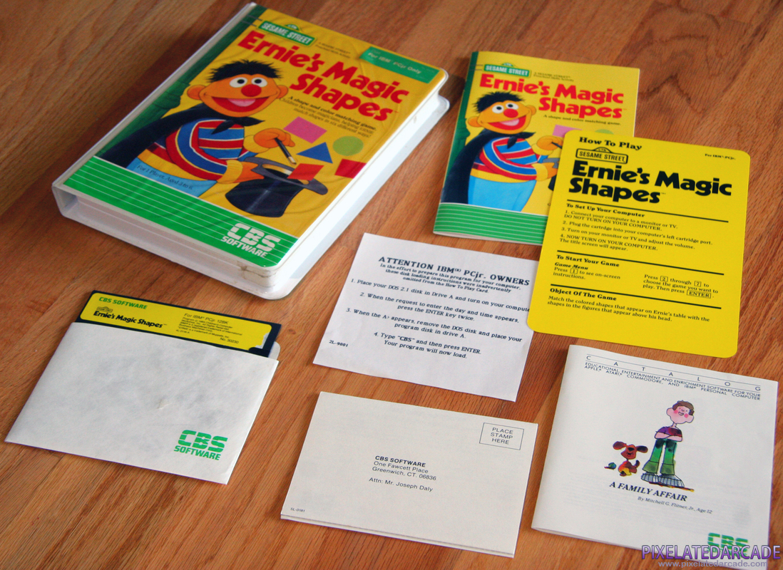 Ernie's Magic Shapes Cover Art: Ernie's Magic Shapes Cover Art: