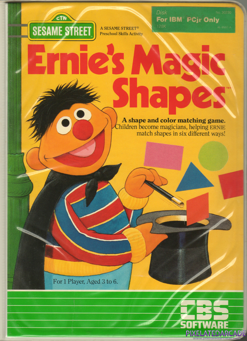 Ernie's Magic Shapes Cover Art: Ernie's Magic Shapes Cover Art: