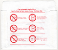 Disk Sleeve - Back
