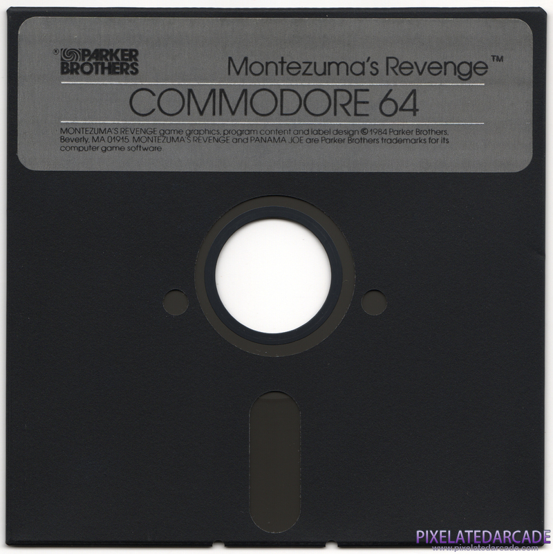 Montezuma's Revenge Cover Art: Commodore 64 Side Montezuma's Revenge Cover Art: Commodore 64 Side