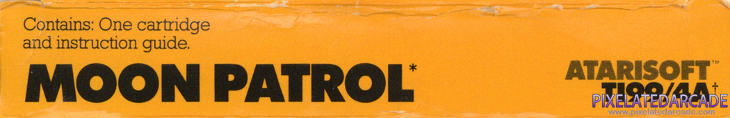Moon Patrol Cover Art: Top Spine Moon Patrol Cover Art: Top Spine