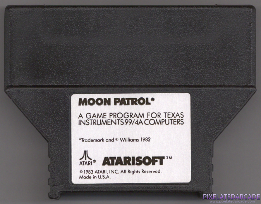 Moon Patrol Cover Art: Front Moon Patrol Cover Art: Front