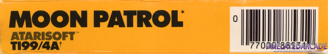 Moon Patrol Cover Art: Bottom Spine Moon Patrol Cover Art: Bottom Spine