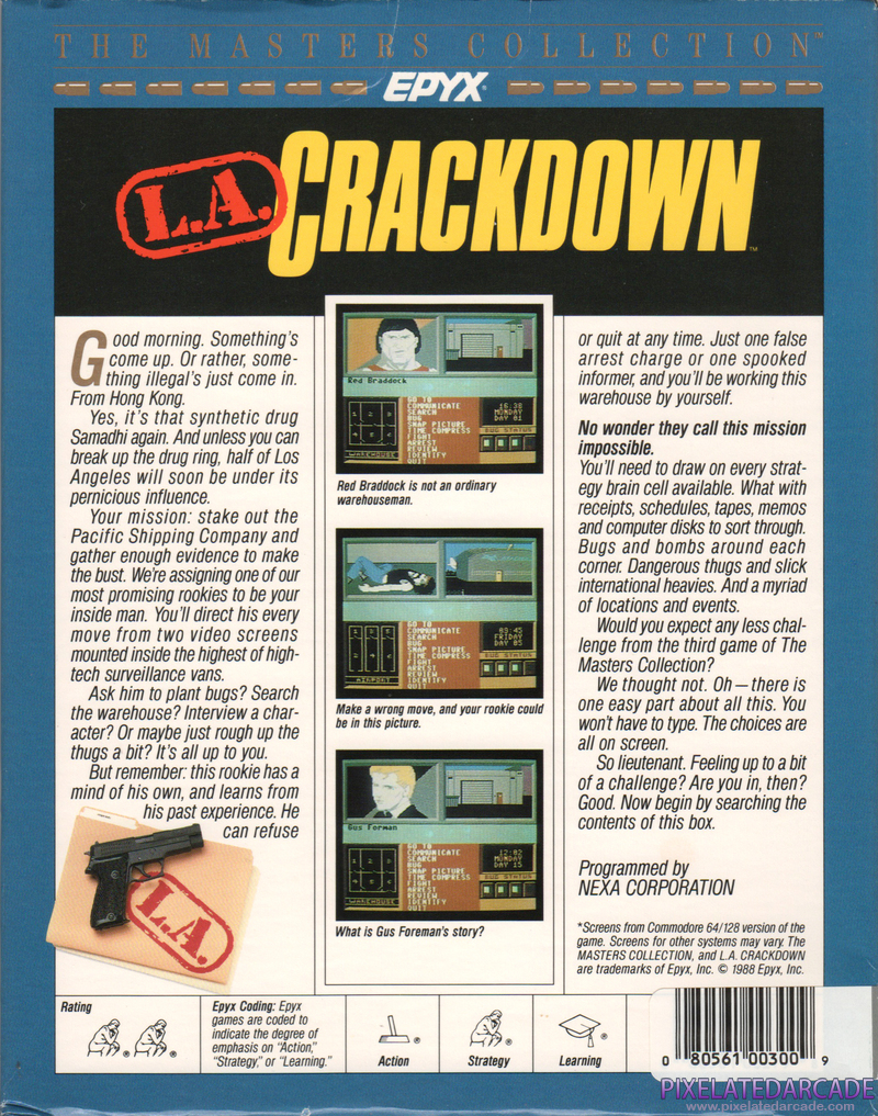 L.A. Crackdown Cover Art: L.A. Crackdown Cover Art: