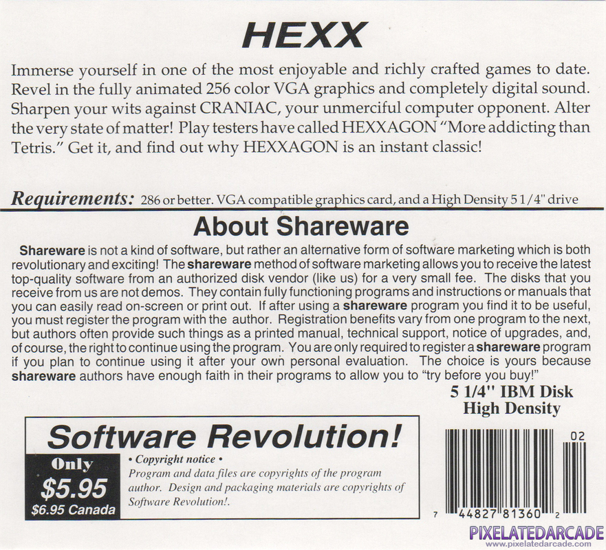 Hexxagon Cover Art: Hexxagon Cover Art: