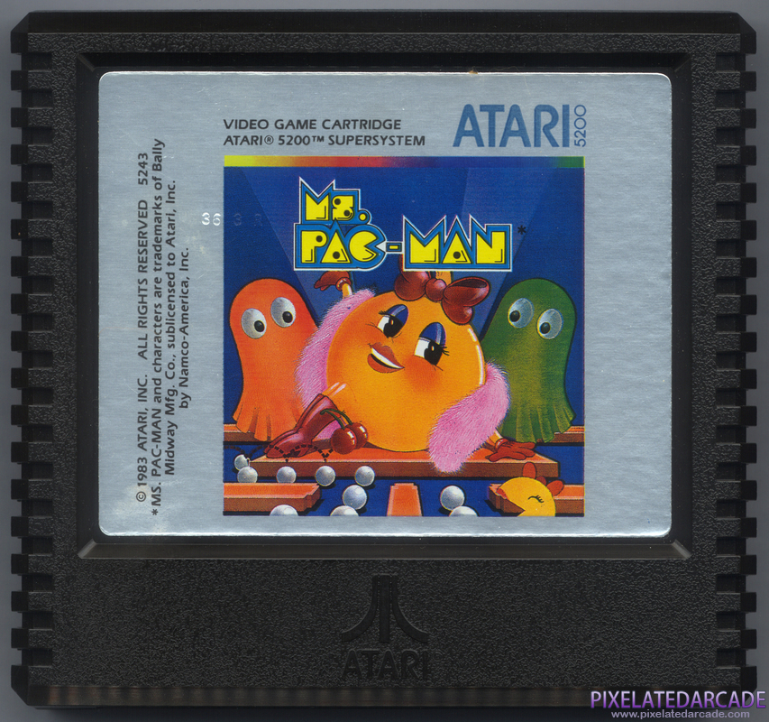 Ms. Pac-Man Cover Art: Front Ms. Pac-Man Cover Art: Front