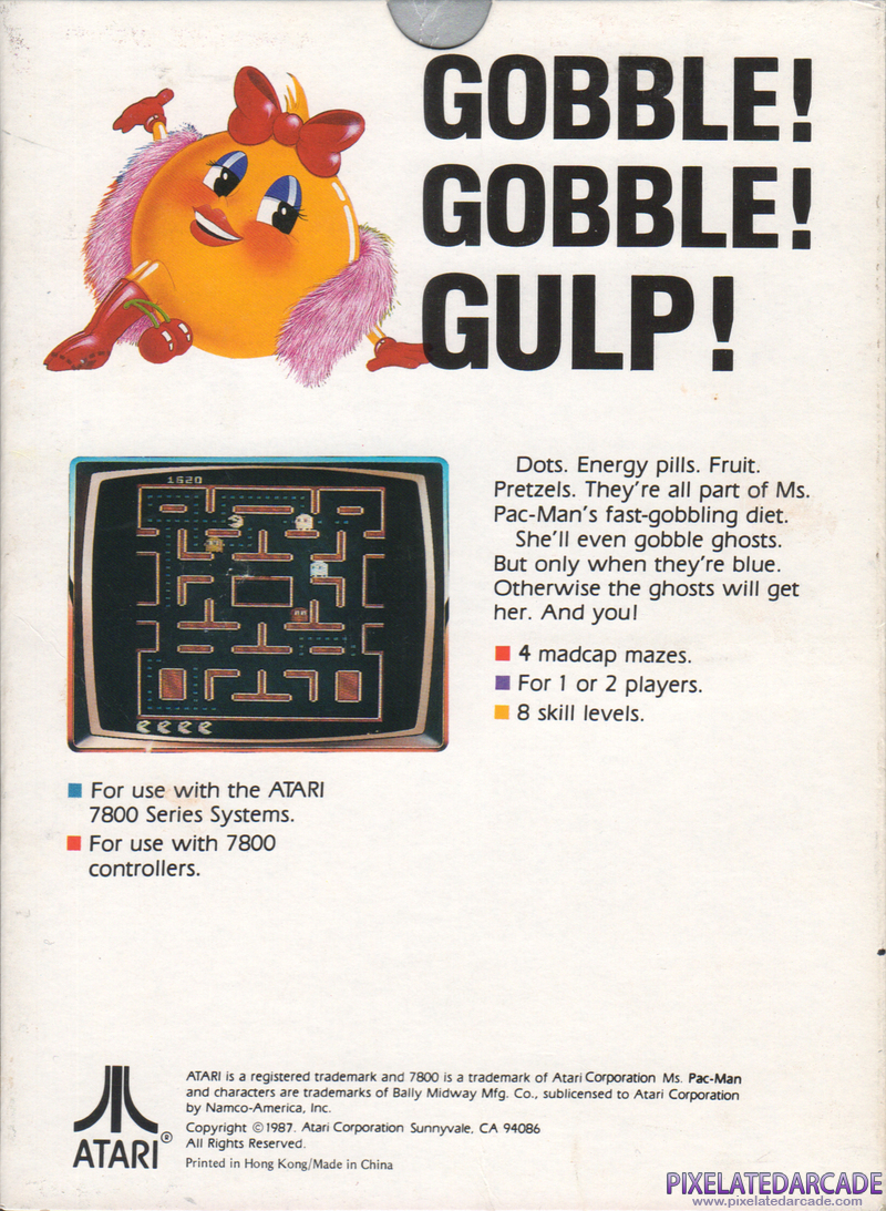 Ms. Pac-Man Cover Art: 