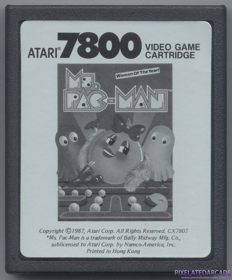 Ms. Pac-Man Cover Art: Front Ms. Pac-Man Cover Art: Front