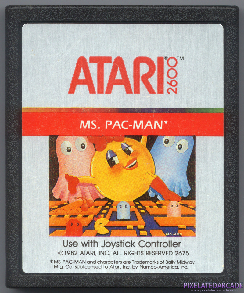 Ms. Pac-Man Cover Art: Front Ms. Pac-Man Cover Art: Front