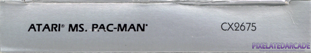 Ms. Pac-Man Cover Art: Top Spine Ms. Pac-Man Cover Art: Top Spine