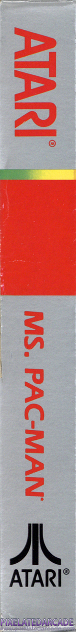 Ms. Pac-Man Cover Art: Left Spine Ms. Pac-Man Cover Art: Left Spine