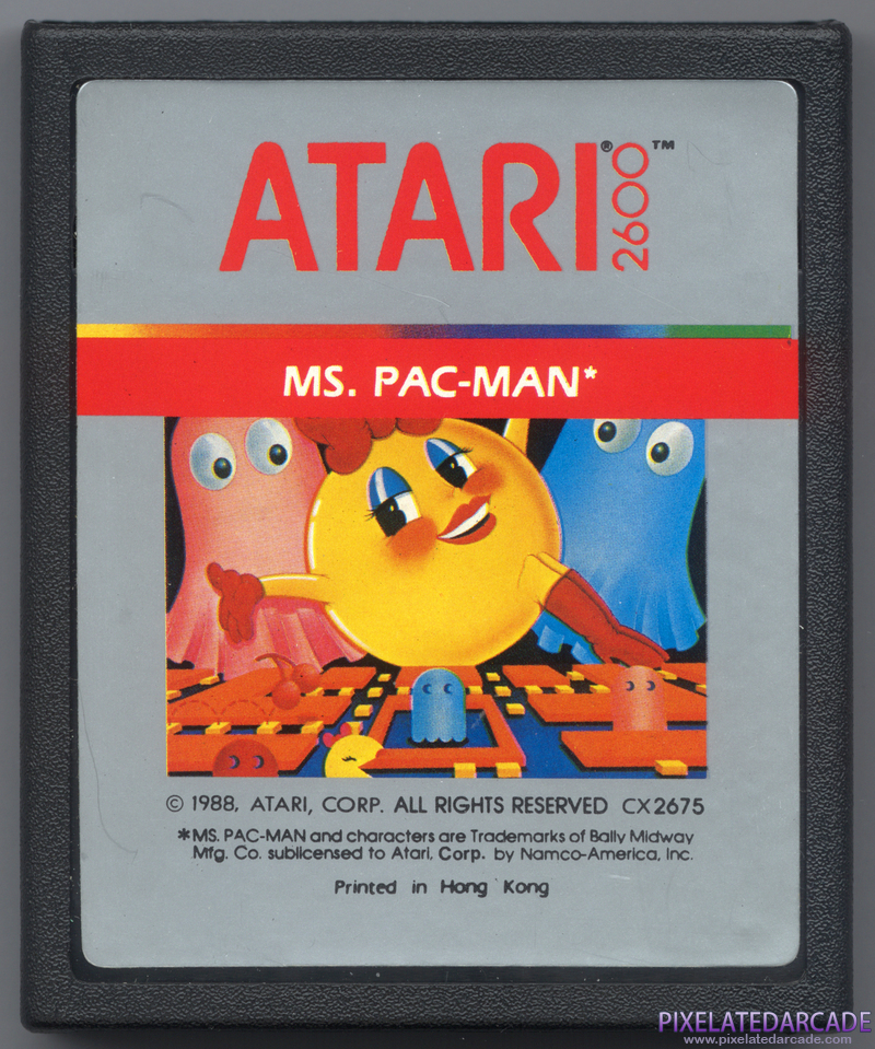 Ms. Pac-Man Cover Art: Front Ms. Pac-Man Cover Art: Front