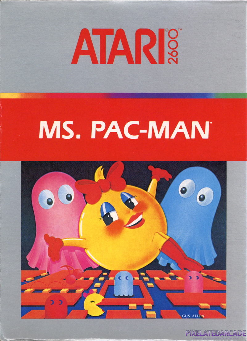 Ms. Pac-Man Cover Art: Ms. Pac-Man Cover Art: