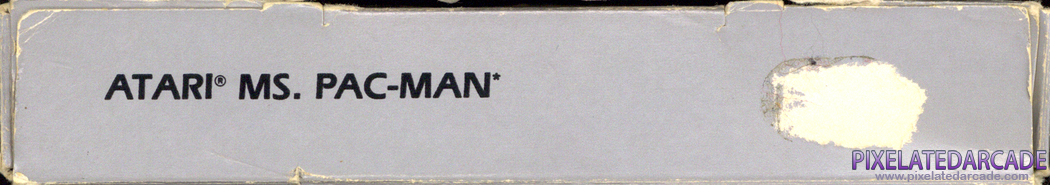 Ms. Pac-Man Cover Art: Top Spine Ms. Pac-Man Cover Art: Top Spine