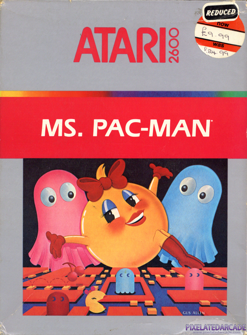 Ms. Pac-Man Cover Art: Ms. Pac-Man Cover Art: