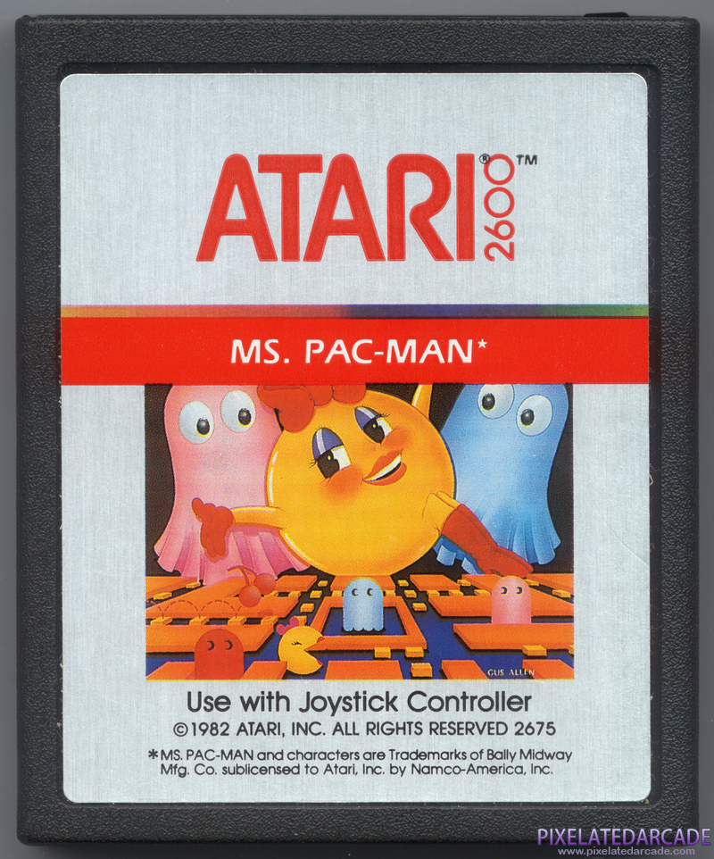 Ms. Pac-Man Cover Art: Front Ms. Pac-Man Cover Art: Front