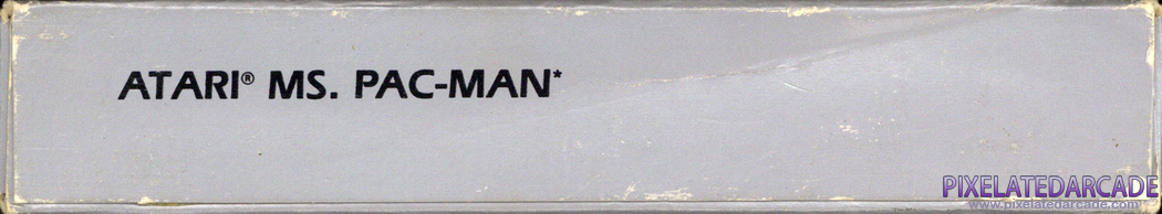 Ms. Pac-Man Cover Art: Bottom Spine Ms. Pac-Man Cover Art: Bottom Spine