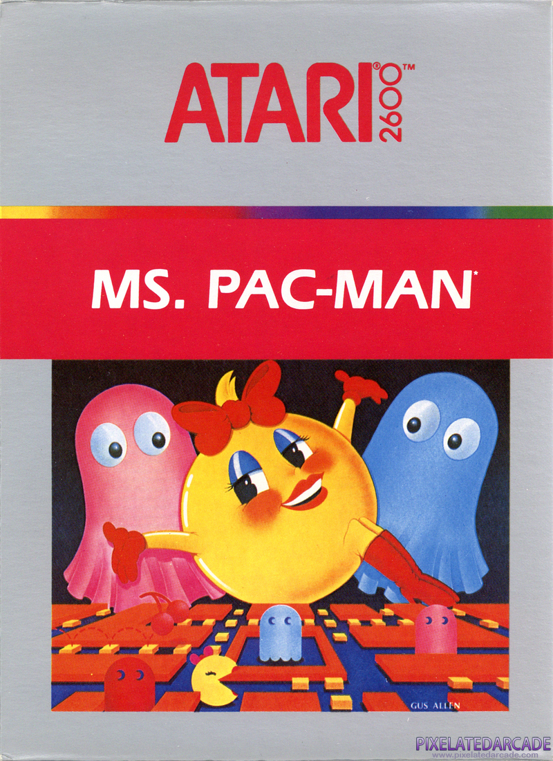 Ms. Pac-Man Cover Art: Ms. Pac-Man Cover Art: