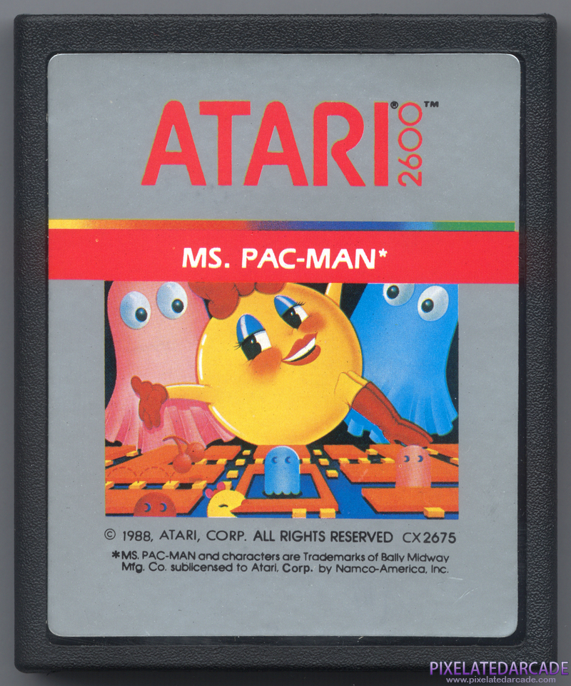 Ms. Pac-Man Cover Art: Ms. Pac-Man Cover Art: