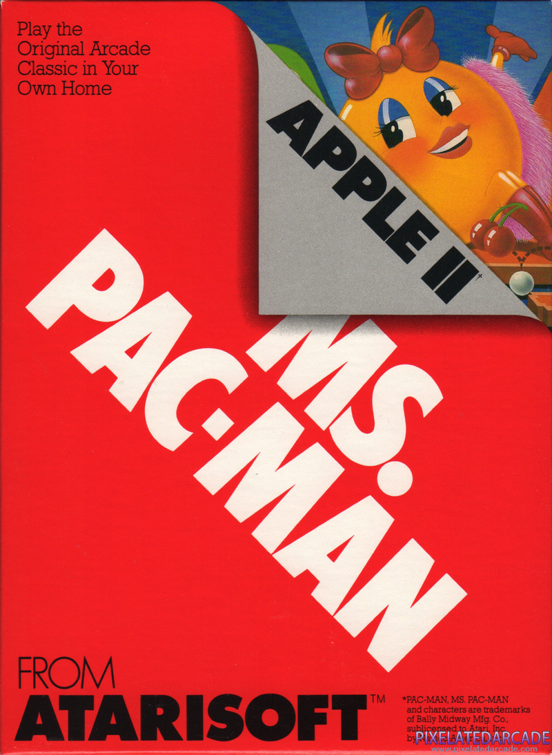Ms. Pac-Man Cover Art: Ms. Pac-Man Cover Art: