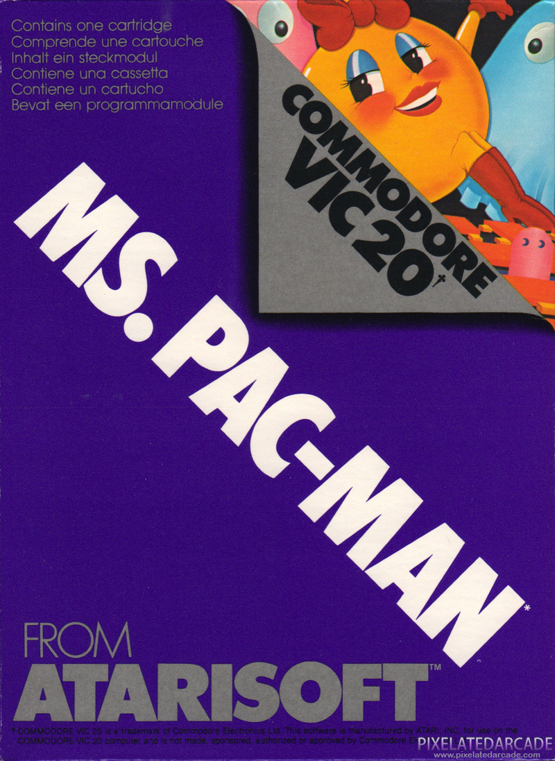 Ms. Pac-Man Cover Art: Ms. Pac-Man Cover Art: