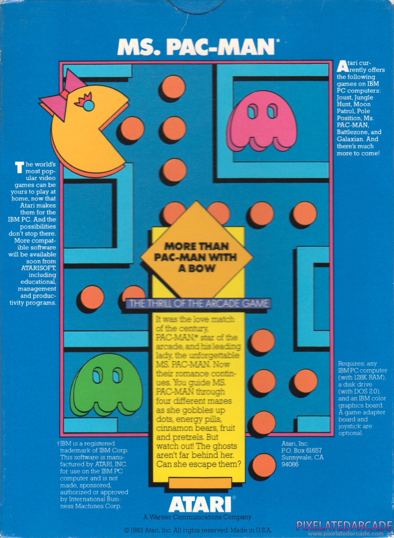 Ms. Pac-Man Cover Art: Ms. Pac-Man Cover Art: