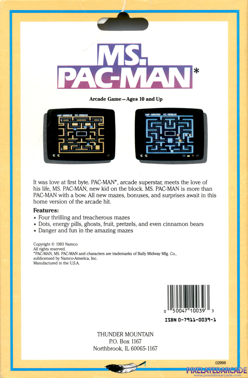 Ms. Pac-Man Cover Art: Ms. Pac-Man Cover Art: