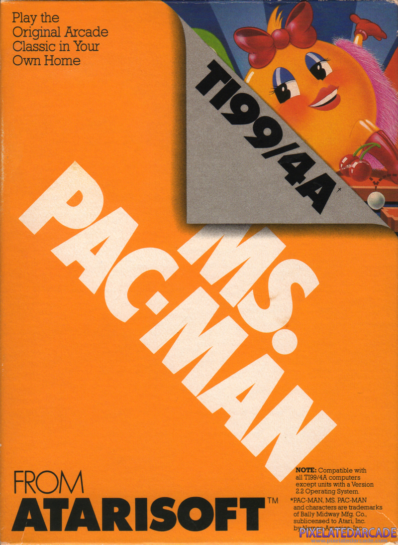 Ms. Pac-Man Cover Art: Ms. Pac-Man Cover Art: