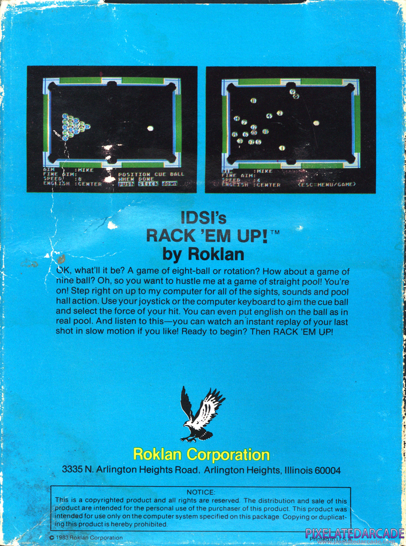 Rack 'em Up Cover Art: Rack 'em Up Cover Art: